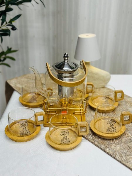 طقم شاي خط عربي