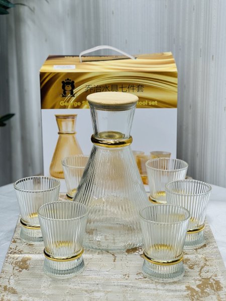 طقم شاف مع 6 كاسات