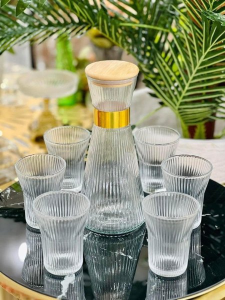 طقم شاف مع 6 كاسات