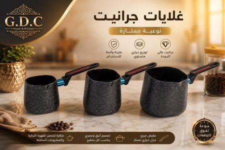 طقم غلايات قهوة جرانيت